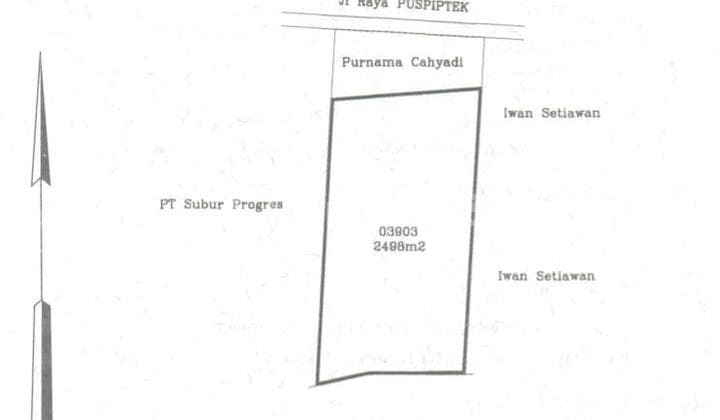 Kavling Komersial Jl. Puspitek Raya, Tangsel.bdepan Univ.pamulang