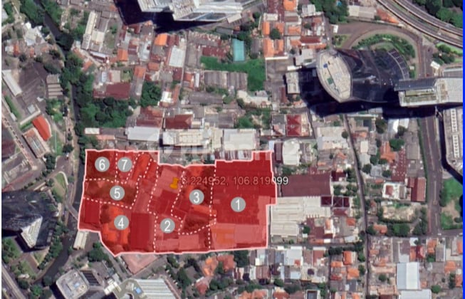 Tanah LT 37648 M2 di Gatot Subroto Jakarta Selatan Murah