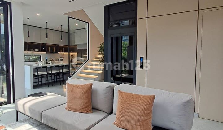 Luxurious 3-Story House with Elevator in South Jakarta Area, Good SHM, House in Sawangan