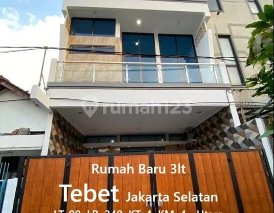 Rymah Baru 3 Lantai Dekat Tebet Eco Park Tebet Timur Jakarta Selatan