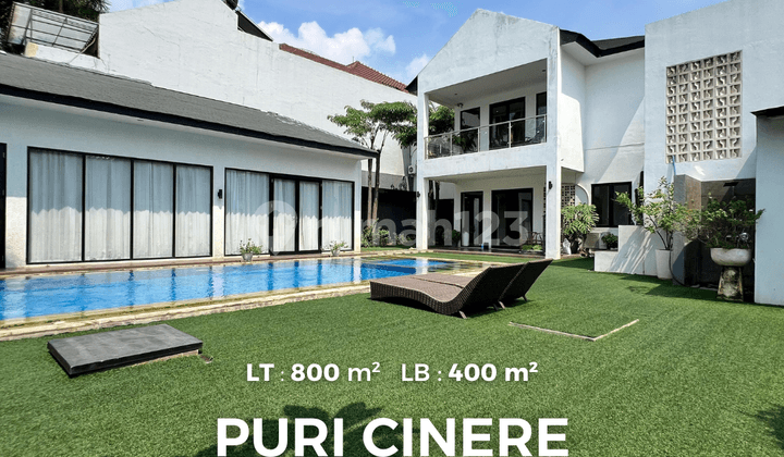 Rumah Dalam Komplek Puri Cinere Mewah Modern Tropical Ada Privet Pool