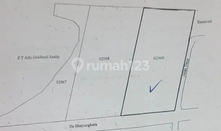 FOR SALE COMMERCIAL ZONE LAND PAKUALAM NORTH SERPONG SOUTH TANGERANG