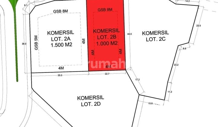 Kavling Komersil Lippo Karawaci Utara