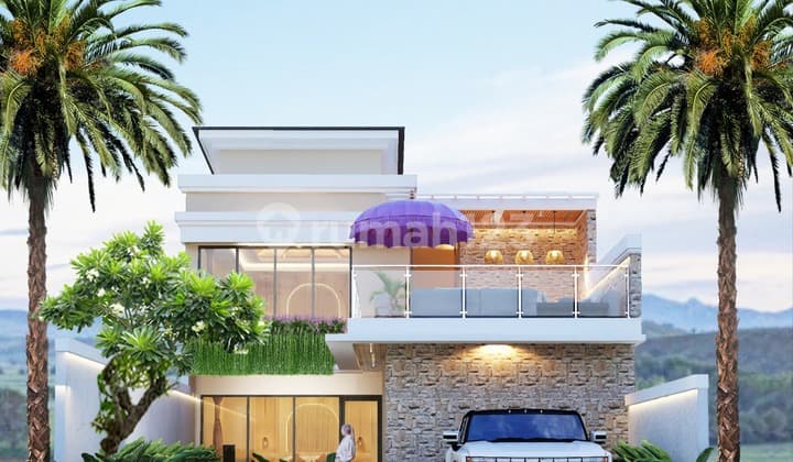 Luxury Villa Desain Tropical Mediterania Lokasi Dekat Canggu