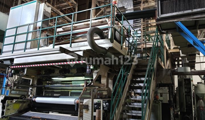 Dijual Ex Pabrik Beserta Mesin Produksi Plastik Lembaran di Kawasan Industri Delta Silicon - Cikarang