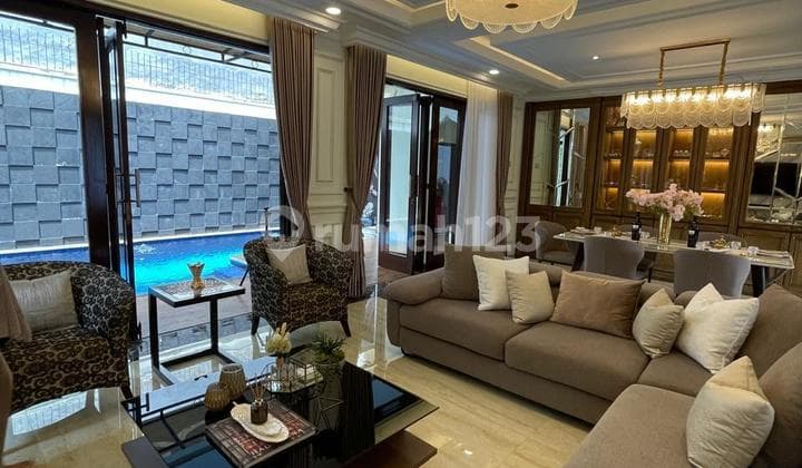 Kemang - Rumah Mewah - Full Furnished - S. Pool - Townhouse - Jalan 2 Mobil