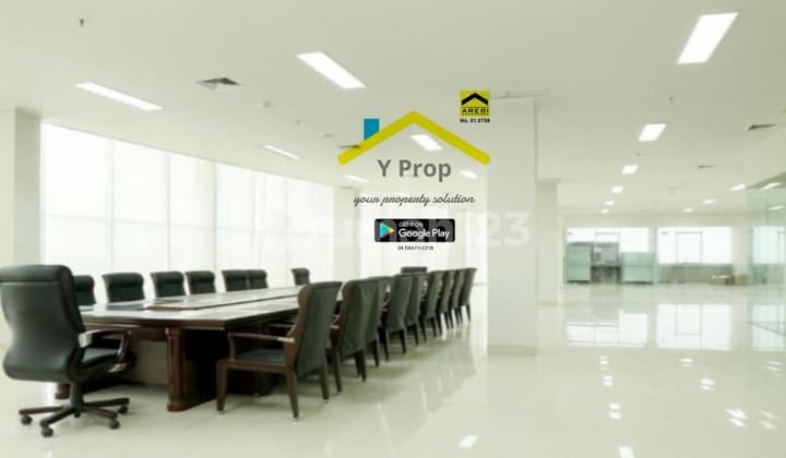 Dijual Gedung Semi Furnish di Bsd, Cocok Tuk Head Office, Hospital, University, Dll, Lt 17.515m2, Lb 11.760m2, 7 Lantai, Parkiran Luas, Tangerang Selatan