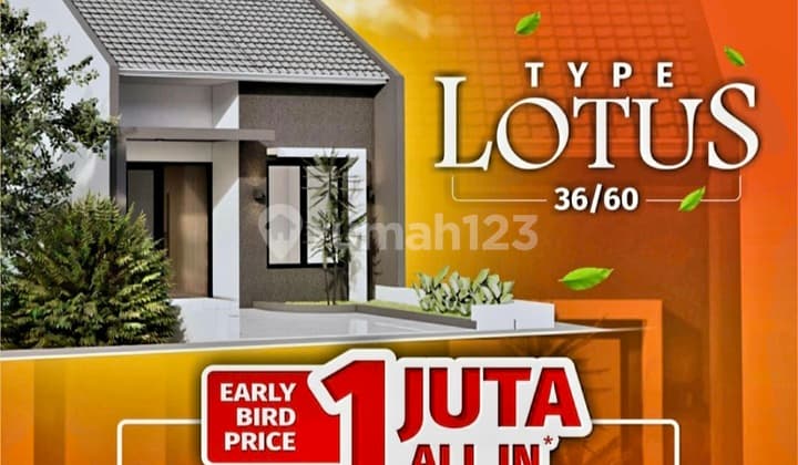 Rumah Tanpa Dp Di Bogor - Booking Fee 1 Juta All In Free Semua Biaya
