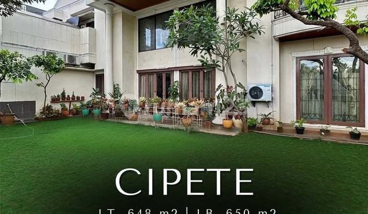Semi Furnished Luxurious House Siap Huni di Cipete, LT 648 LB 650