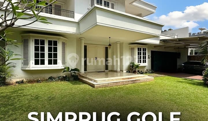 Rumah Terawat Halaman Luas di Simprug Golf, LT 914 LB 700