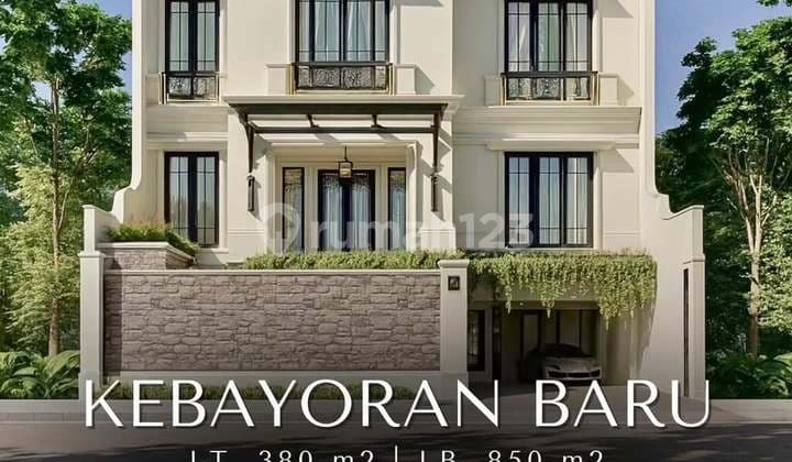 Rumah Baru On Progress Semi Furnished di Kebayoran Baru, LT 380 LB 850
