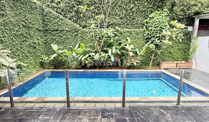 Homy House 4R In Kemang Compound With Private Pool Ajh04198