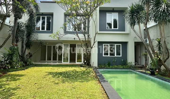 Bright house with private pool & garden in Kemang Compound AJH04161.