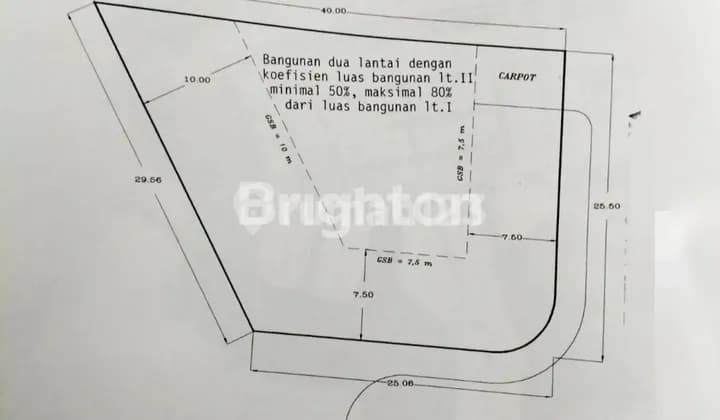 Tanah Bagus Luas 824 Eksklusif View Golf Araya Malang