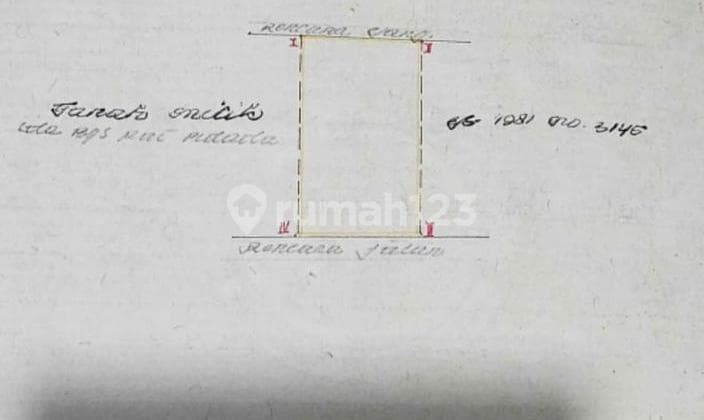Tanah 2 Are Lokasi Area Jalan Tukad Pakerisan Panjer