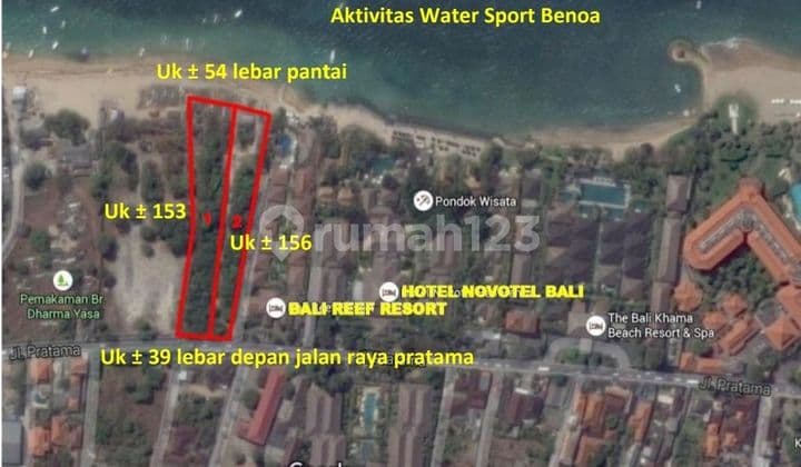 BEACHFRONT LAND FOR SALE TANJUNG BENOA NUSA DUA BALI