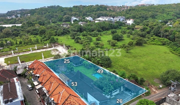 Land in Jimbaran Bawah Near Udayana University Campus with Joglo Villa Bonus