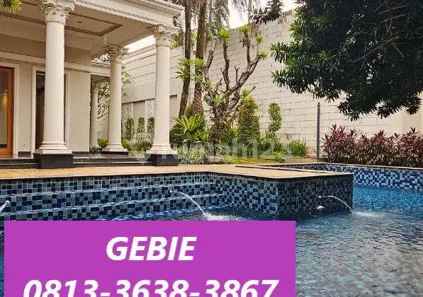 Rumah Fully Furnished Desain Mewah dg Kolam Renang di Pondok Indah Jaksel LR-17291