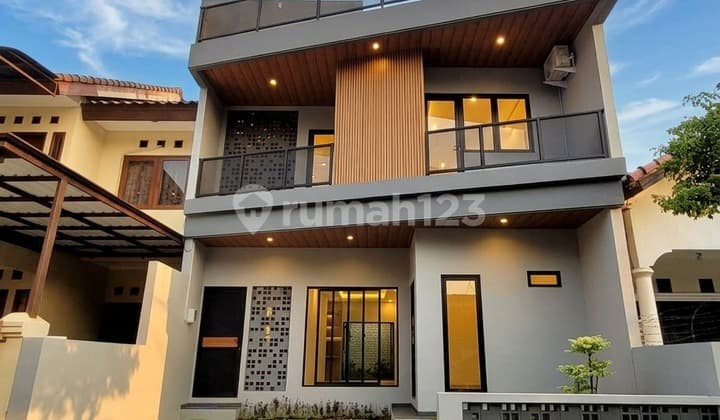 Modern House in North Bintaro, Private Rooftop & Complete Interior Gb-18134