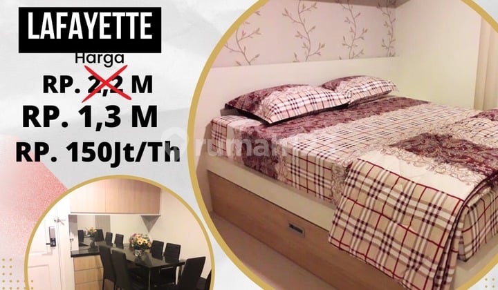 DIJUAL MURAH APARTEMEN 2 BR LAFAYETTE