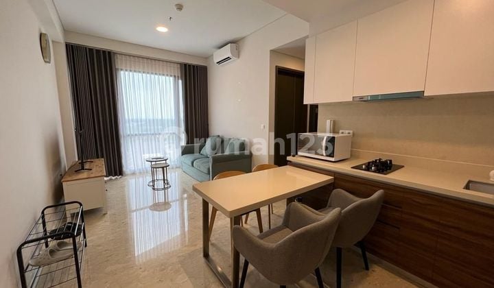 Apart Marigold Nava park, 1 br, lantai rendah, siap huni