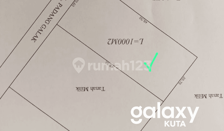 DIJUAL TANAH SIAP BANGUN DI PADANG GALAK SANUR DENPASAR - BALI
