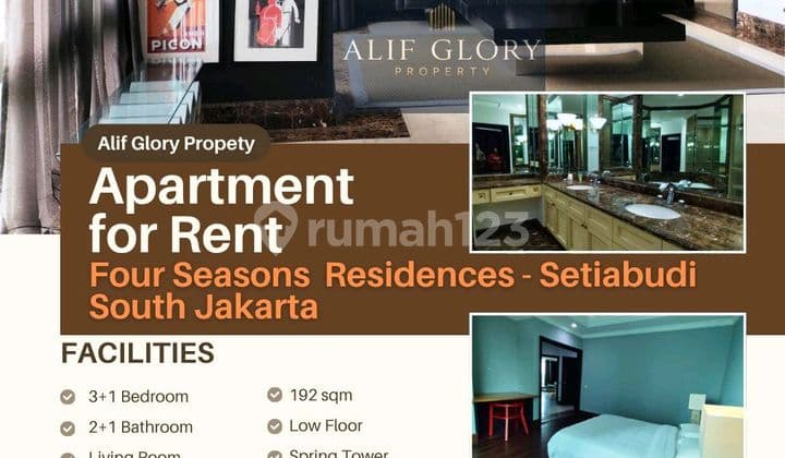 Spring Tower Four Seasons Residence Setiabudi Low Floor South Jkt