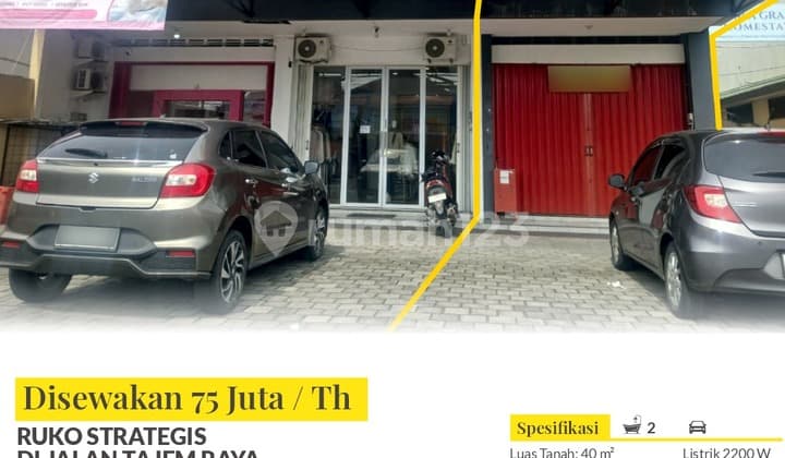 Disewakan Ruko 2 Lantai Jln.tajem Raya Maguwoharjo Depok Sleman Yogya