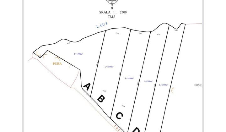 DIJUAL Tanah di Tebing Pantai Padang Padang - LSWI