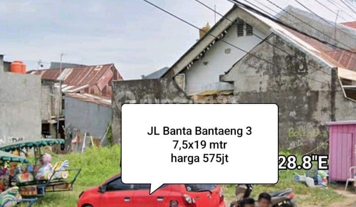 Land for Sale Strategic Makassar Jl Banta Bantaeng 3 Size 7.5x19 Meters