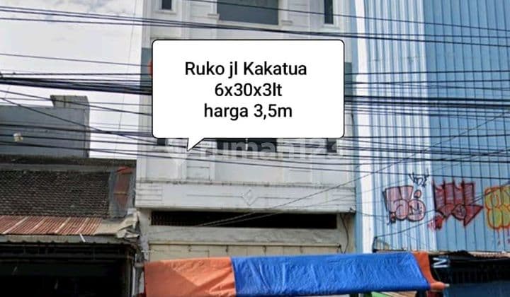 Ruko Jl Kakatua 6x30 Mtr 3 Lantai Pusat Kota Makassar