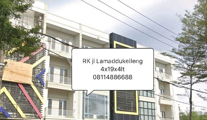 Ruko Jl Lamaddukelleng Dekat Pantai Losari Hasanuddin Haji Bau