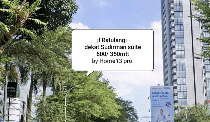 Rumah Jl Ratulangi Dekat Sudirman Apartemen dan Mall Ratu Indah