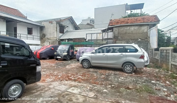 Tanah R1 Siap Bangun Akses 2 Mobil di Johar Baru Bisa Sebagian