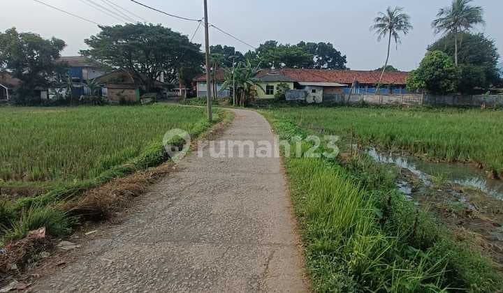 Tanah Dekat Jalan Raya Propinsi Cariu Tanjungsari Lingkungan Padat Akses Mobil