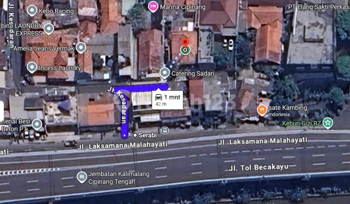 Rumah Murah 40M Dari Jalan Raya Kalimalang Akses Mobil Bebas Banjir untuk Mes Dll