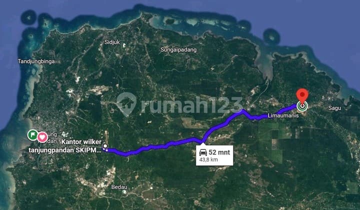 Rumah Walet Desa Mayang Kelapa Kampit Beltung Timur SHM