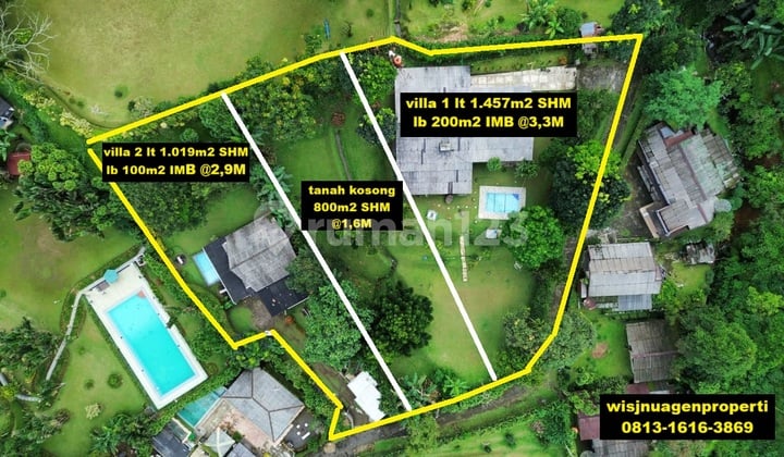 Villa Siap Pakai bisa Cisarua Tugu Utara Puncak Akses Mudah SHM IMB