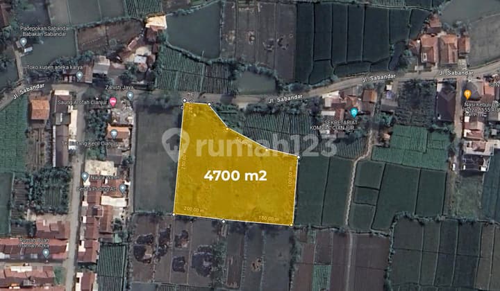 Spacious Land Suitable for Industry Near Cianjur City Center