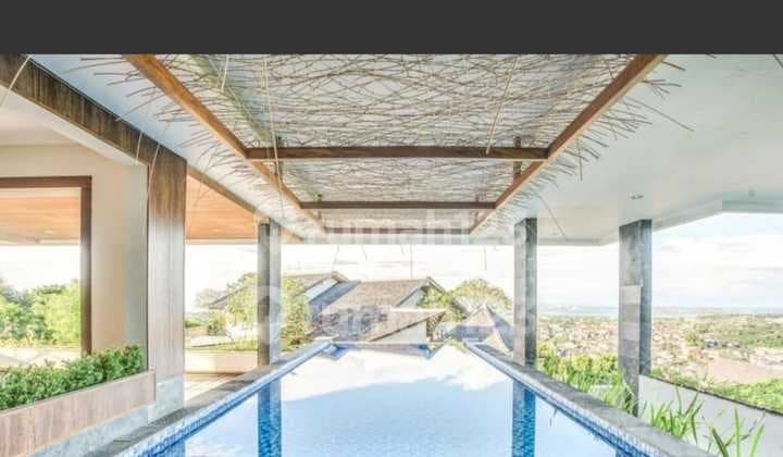 For Lease Monthly Or Yearly Luxury Modern Villa With Big Stunning Pool And Sea View 3 Floor In Goa Gong, Jimbaran.