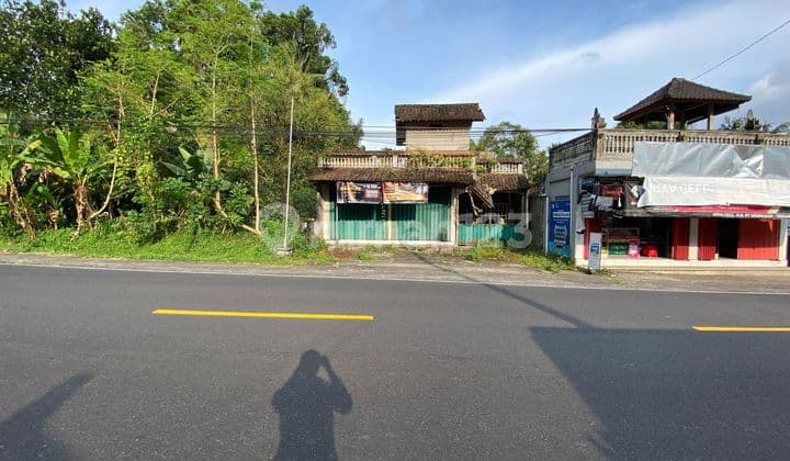 Dijual Tanah Komersil Ada Bangunan Lokasi Strategis Pinggir Jln Besar di Jl. Raya Denpasar Desa Kuwum, Mengwi