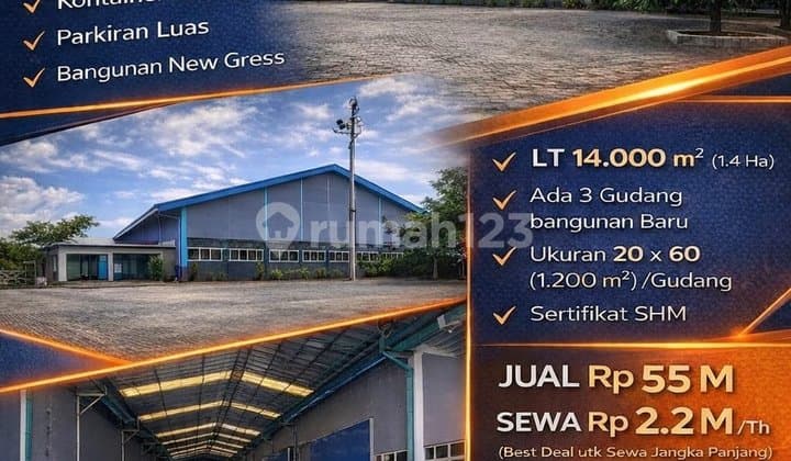 Di Jual Pabrik / Gudang Komersial Siap Pakai di Pandaan - Pasuruan