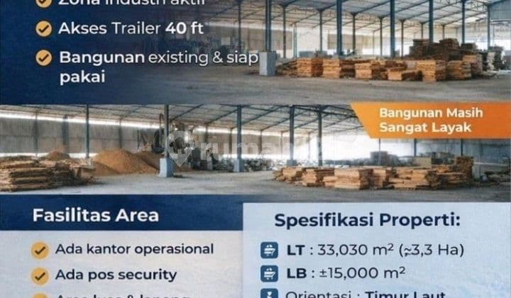 For Sale Cheap Ex-Factory Warehouse Ready to Use in Mayjen Sungkono Gresik