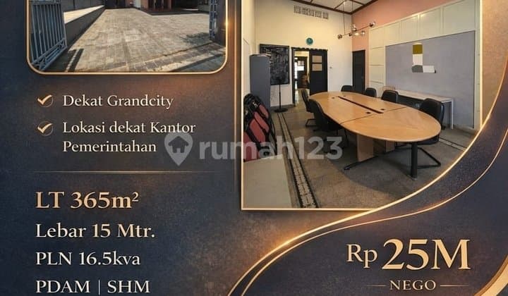 Hot Listing Komersial Bangunan Komersial 1 Lantai Siap Pakai Lokasi Strartegis Surabaya Pusat*✅Dekat Grandcity✅Lokasi Dekat Kantor Pemerintahan