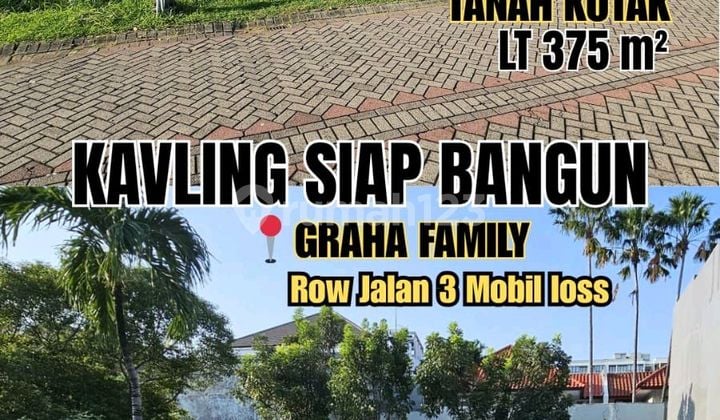 Cheapest Plot of Land Ready to Build in Graha Family Block O Surabaya