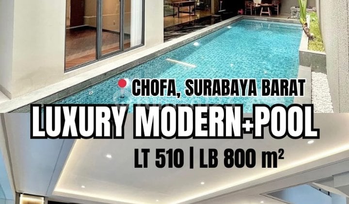 Rumah Baru Luxury Furnished 2 Lantai With Pool di Chofa Residence
