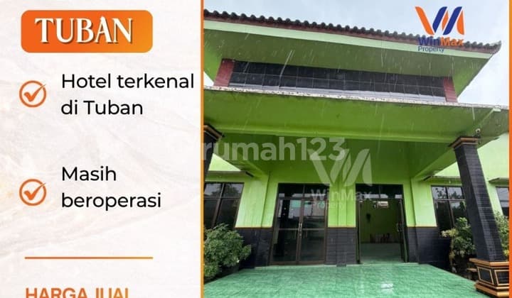 Di Jual Murah Hotel Aktif Operasional dengan Harga di Bawah Apraisal Bank