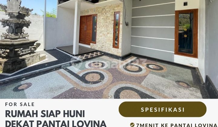 Affordable Minimalist House Ready to Occupy Near Lovina Beach