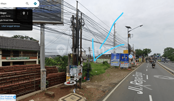 Tanah Strategis Pinggir Jl Raya Bogor untuk Komersil Murahdi Cibinong