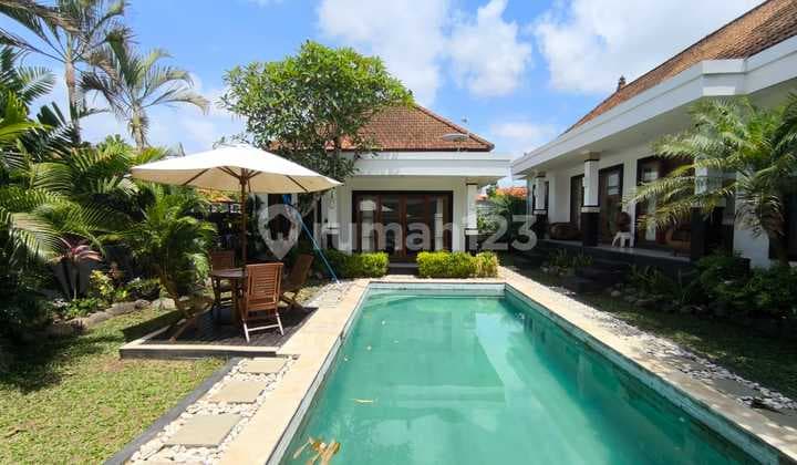 Villa Luas dengan Taman dan Kolam Pribadi di Canggu 3 Kamar Tidur